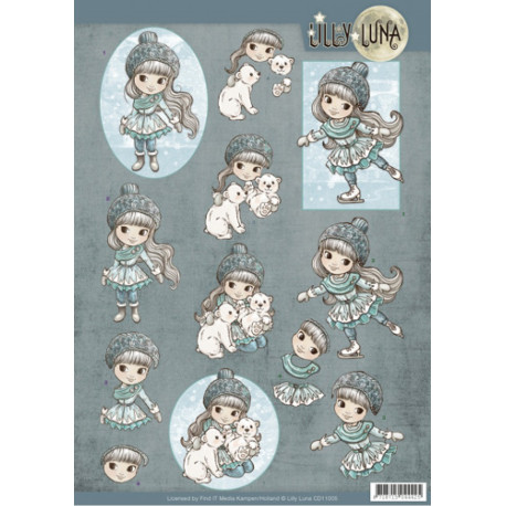 Papír 3D A4 - Ledová princezna Lilly Luna (FI)