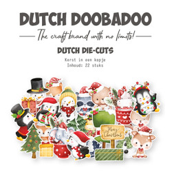 Sada papírových výřezů Christmas in a cup, 22ks (DDBD)