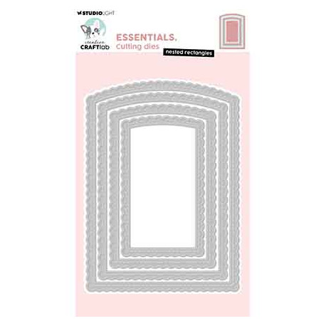 Vyřezávací šablony - Nested rectangles Essentials nr. 1055 (SL)