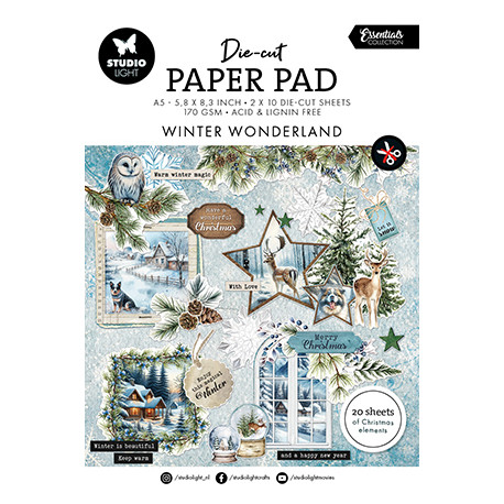 Sada papírových výseků Winter wonderland Essentials nr.335 (SL)