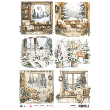 Papír rýžový A4 Winter Season, Winter Frames (CIAO BELLA)