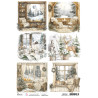 Papír rýžový A4 Winter Season, Winter Frames (CIAO BELLA)