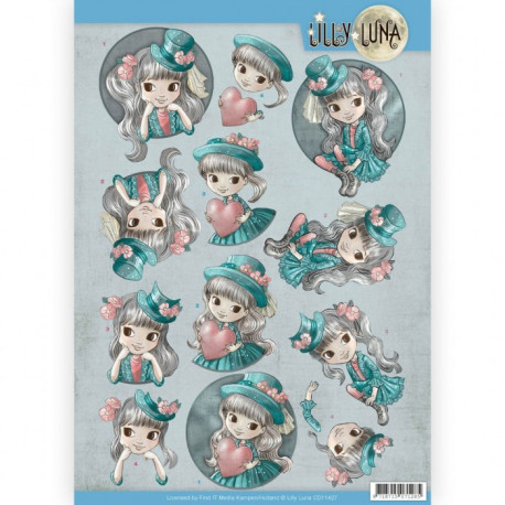 Papír 3D A4 - Báječný klobouk Lilly Luna (FI)