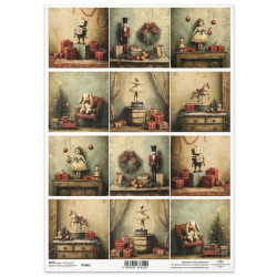 Papír rýžový A4 Retro hračky, malé obrázky