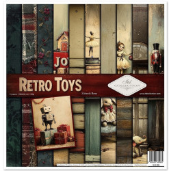 Sada papírů 31x32cm - Retro hračky (ITD)