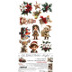 Oh Christmas Night Extras Set Flowers & More - sada k vystřihování (Craft O'Clock)