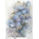 Papír rýžový A3 Zahrada múz, modré hortenzie