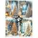 Sada papírů A6 Christmas Trees (PF)