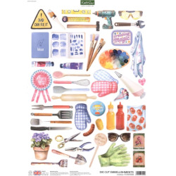 Papírové výřezy A4 - Hobby doplňky (Katy Sue)