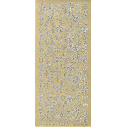 Kontury Vánoční, vločky zlaté