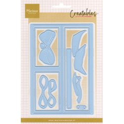 Vyřezávací šablony - Otevírací karta A6 (MD)