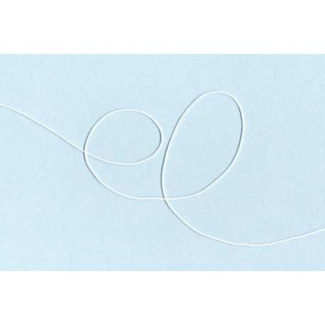 Kulatá šňůrka 0,8mm - bílá