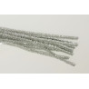 Chlupaté drátky 6mm, 30cm, 10ks třpytivá stříbrná