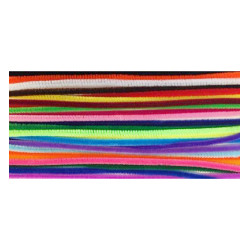 Sada chlupatých drátků 6mm, 30cm, 26ks mix barev
