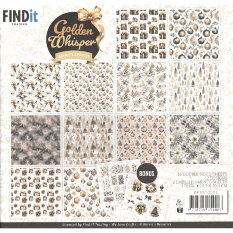 Sada papírů 20x20 Golden Whisper (FI)