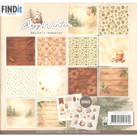 Sada papírů 20x20 Cosy Winter (FI)