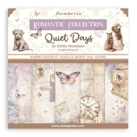 Sada papírů 20,3x20,3 190g Quiet Days (SBBS134)