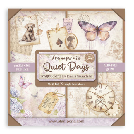 Sada papírů MAXI 20,3x20,3 190g Quiet Days (SBBSXB19)