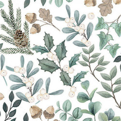 Kolekce vánočních listů 33x33