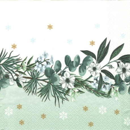 Vánoční rostlinný motiv 33x33