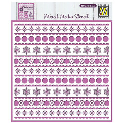 Šablona Mixed Media - Skandinávské Vánoce (Nellie´s Choice)