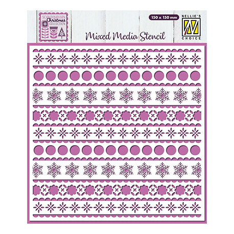 Šablona Mixed Media - Skandinávské Vánoce (Nellie´s Choice)