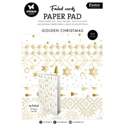 Sada papírů A5, základů přáníček - Golden patterns Essentials nr. 383 (SL)