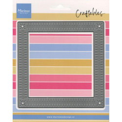 Vyřezávací šablona - Rámeček pro štěrchací přáníčka, čtverec (MD)