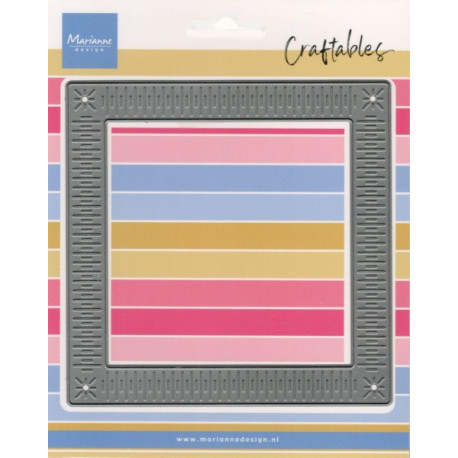 Vyřezávací šablona - Rámeček pro štěrchací přáníčka, čtverec (MD)