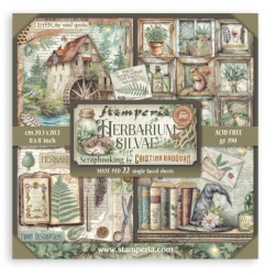 Sada papírů MAXI 20,3x20,3 190g Herbarium Silvae (SBBSXB20)