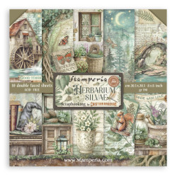 Sada papírů 20,3x20,3 190g Herbarium Silvae (SBBS135)