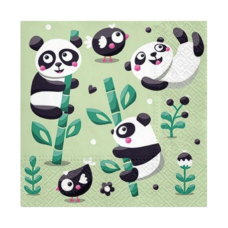 Malované pandy 33x33