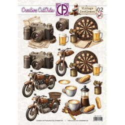 Papírové výřezy A4 - Vintage Gentlemen 02 (CA)