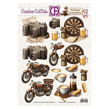 Papírové výřezy A4 - Vintage Gentlemen 02 (CA)