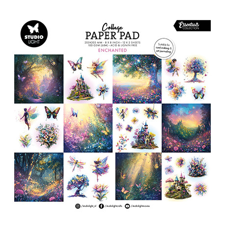 Sada papírů 20x20 Enchanted Essentials nr. 411 (SL)