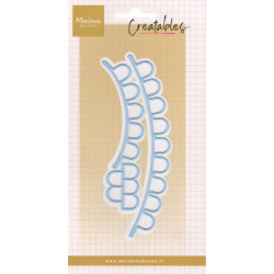 Vyřezávací šablony - Vlajková girlanda, zaoblené vlajky (MD)