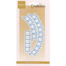 Vyřezávací šablony - Vlajková girlanda, dvojcípé vlajky (MD)