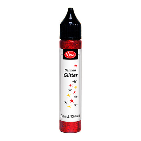 Glitter Liner 28ml Červený (Viva Decor)