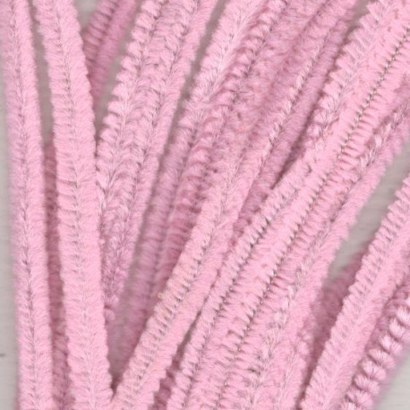 Sada chlupatých drátků 6mm, 30cm, 20ks růžové
