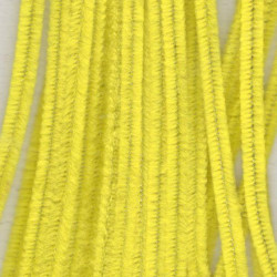 Sada chlupatých drátků 6mm, 30cm, 20ks žluté