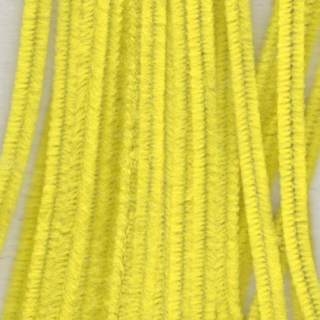 Sada chlupatých drátků 6mm, 30cm, 20ks žluté