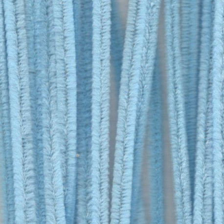 Sada chlupatých drátků 6mm, 30cm, 20ks světle modré