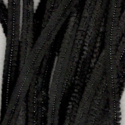 Sada chlupatých drátků 6mm, 30cm, 20ks černé