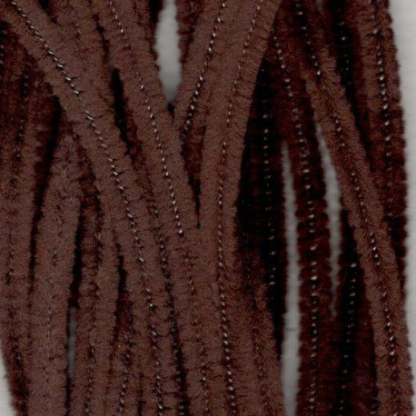 Sada chlupatých drátků 6mm, 30cm, 20ks hnědé