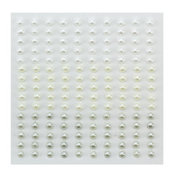 Samolepící perličky 4mm - bílokrémové Nellie´s Choice