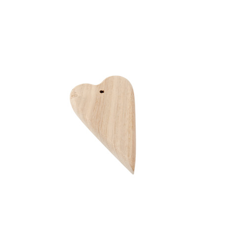 Dřevěné zaoblené srdce