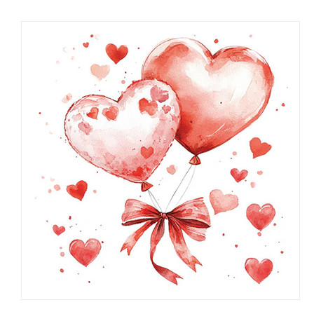 Balónky ve tvaru srdce 33x33