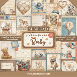 Sada papírů Mini 30,5x30,5 190g Baby (SBBM001)