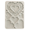 Forma silikonová A5 Family, srdce (Stamperia)