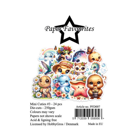 Sada papírových výseků Mini Cuties nr.3 24ks (PF)